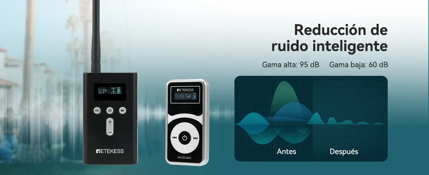 T130P audio claro para visitas guiadas