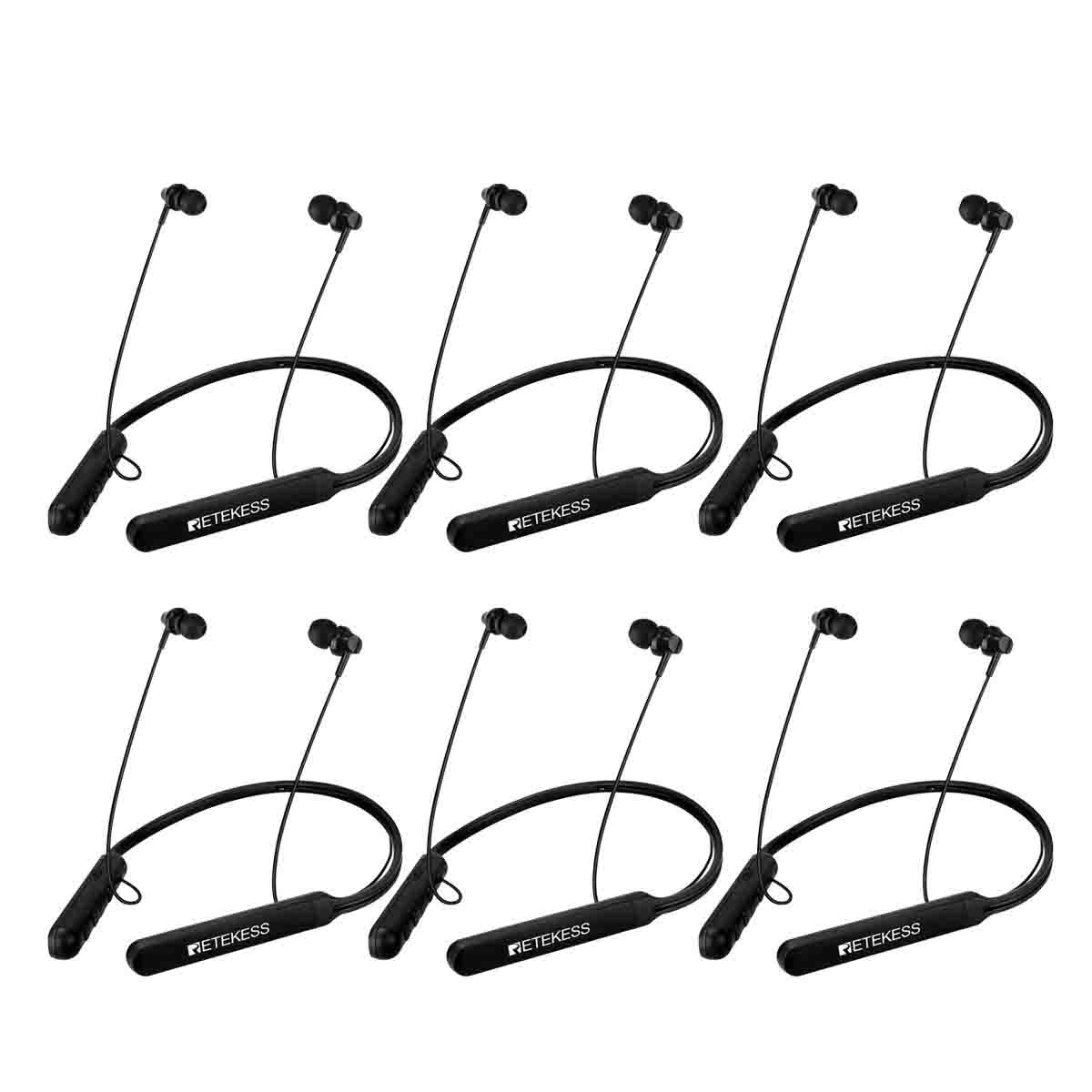 Retekess TR108 Auriculares Internos Receptor FM Colgar Cuello Bluetooth