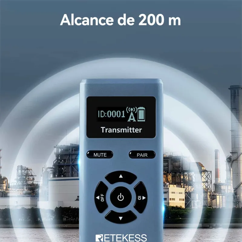 TT106S Receptor de Gancho Para la Oreja para Sistema de Guía Turístico Inalámbrico Mejorado