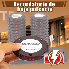 Retekess TD163 Buscapersonas para Restaurante con Posavasos con 30 Buscapersonas, Juego Estándar, Sistema de Paginación de Gran Capacidad