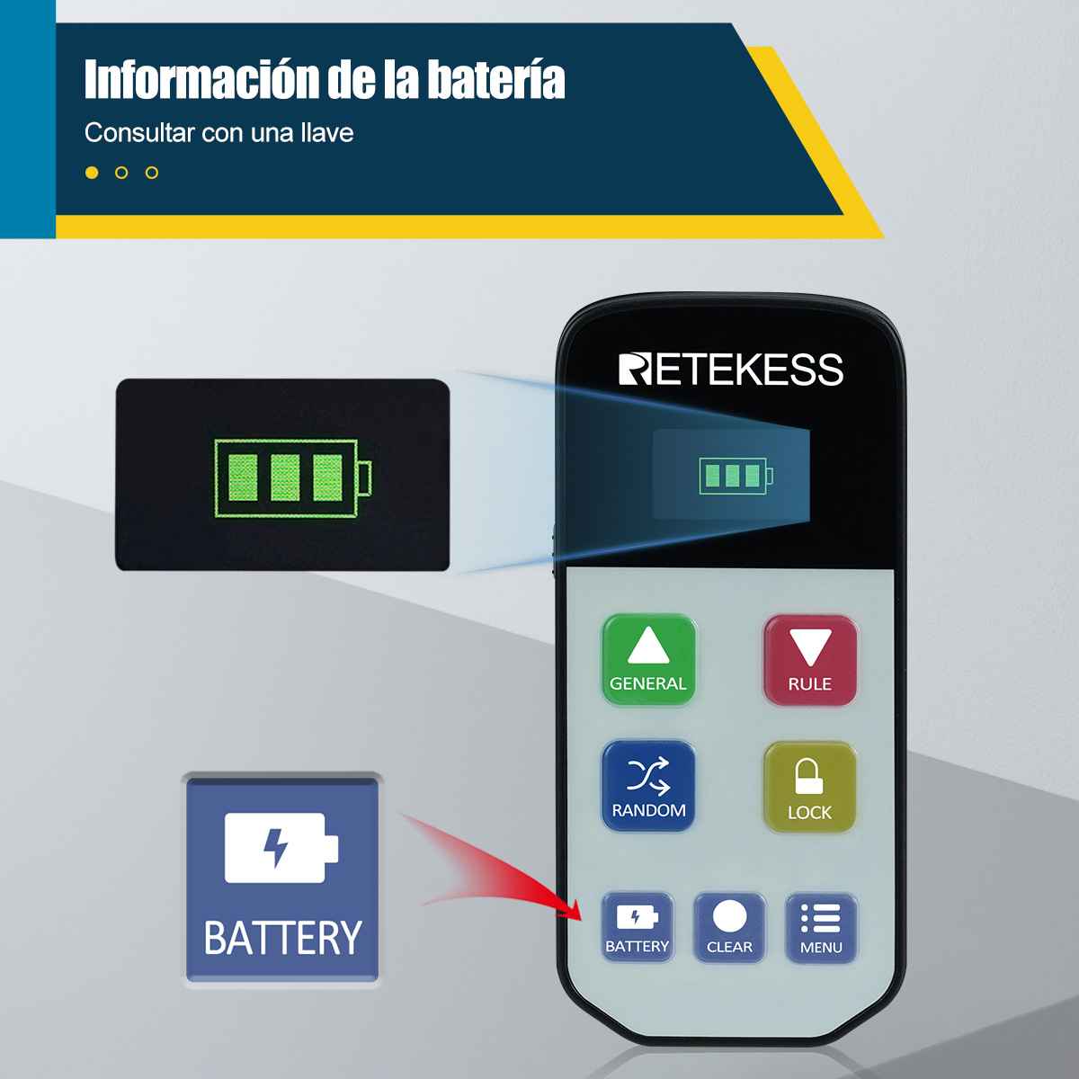 Retekess Botones de Respuesta TM102 Timbre Para Juego Para Juegos en el Aula, Juegos de Fiesta, Juegos Familiares