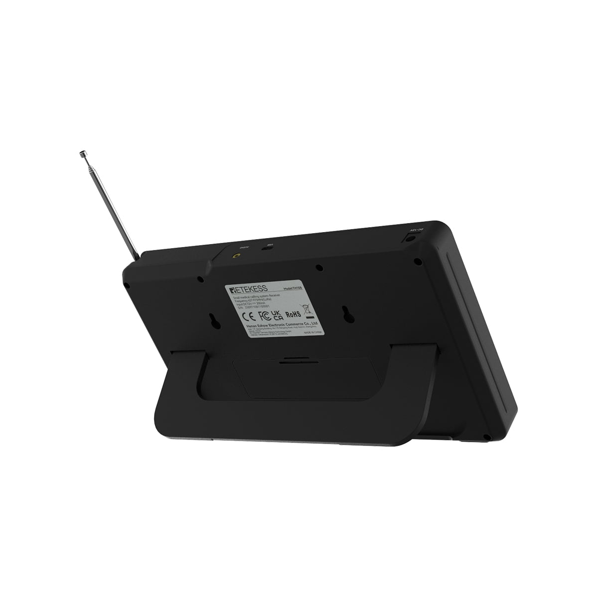 Retekess Sistema de llamada de enfermera TH107 Receptor host de buscapersonas para cuidadores con botón de llamada de dos teclas TH008 resistente al agua IP67 para hospitales, clínicas y residencias de ancianos