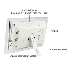 Retekess Sistema De Llamadas Inalámbrico T114 Receptor De Pantalla TD003 Transmisor De Botón De Llamada Con Mango Para Hospitales, Hogares De Ancianos