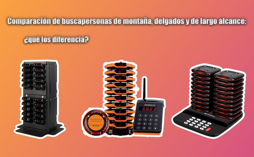 Comparación de buscapersonas de montaña, delgados y de largo alcance: ¿qué los diferencia?