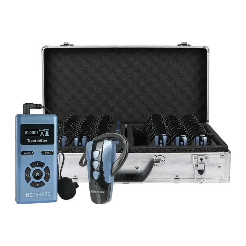 TT106S Receptor de Gancho Para la Oreja para Sistema de Guía Turístico Inalámbrico Mejorado