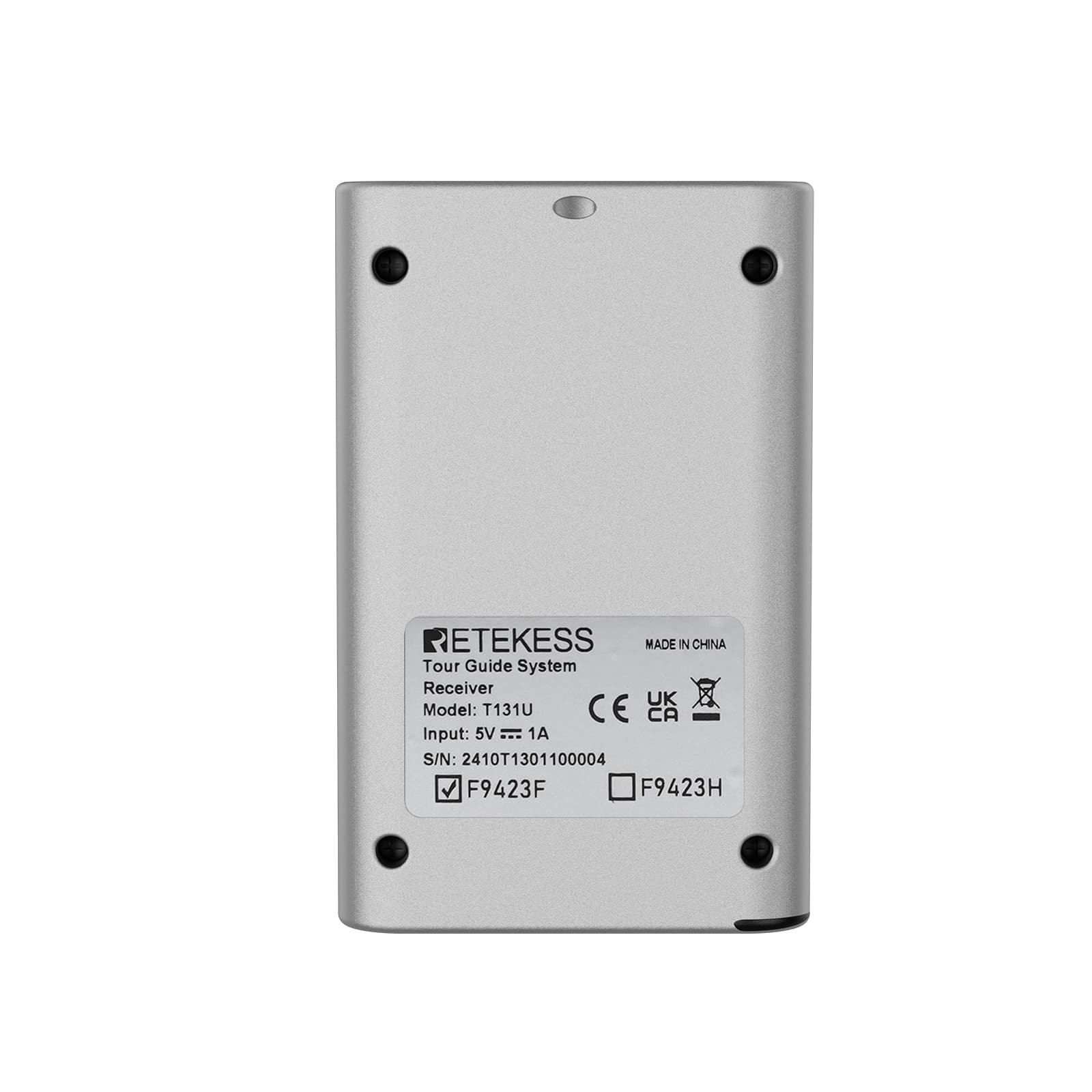 T131U Receptor Inalámbrico para Guías Turísticos con Cancelación de Ruido para Guías Turísticos e Iglesias