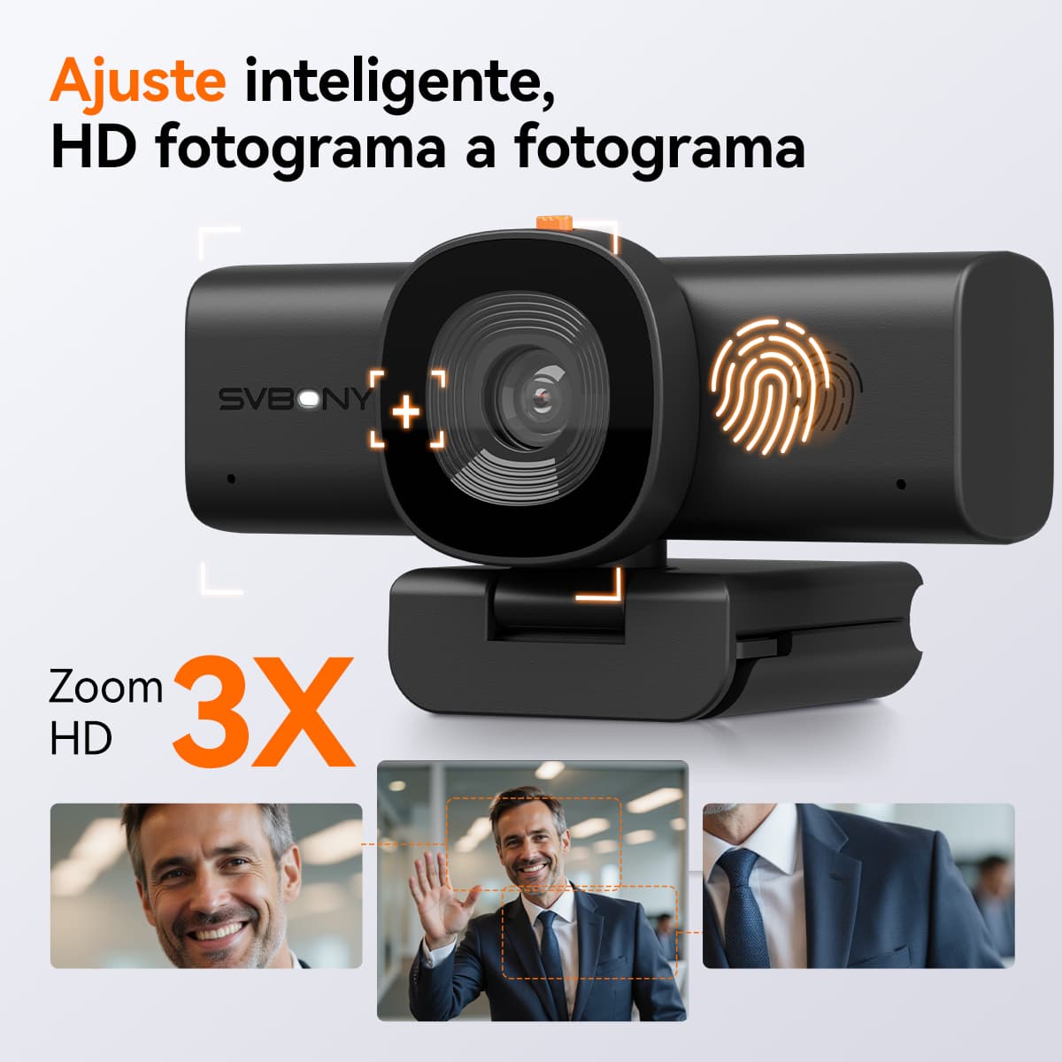 SVN W1 2K Cámara Web con Micrófono Incorporado