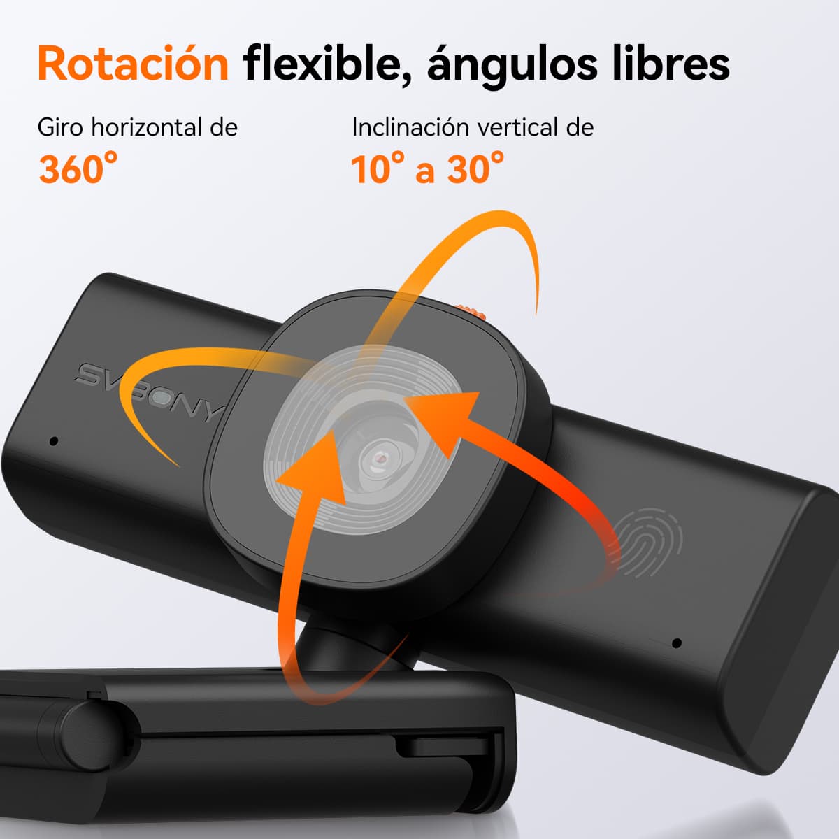 SVN W1 2K Cámara Web con Micrófono Incorporado