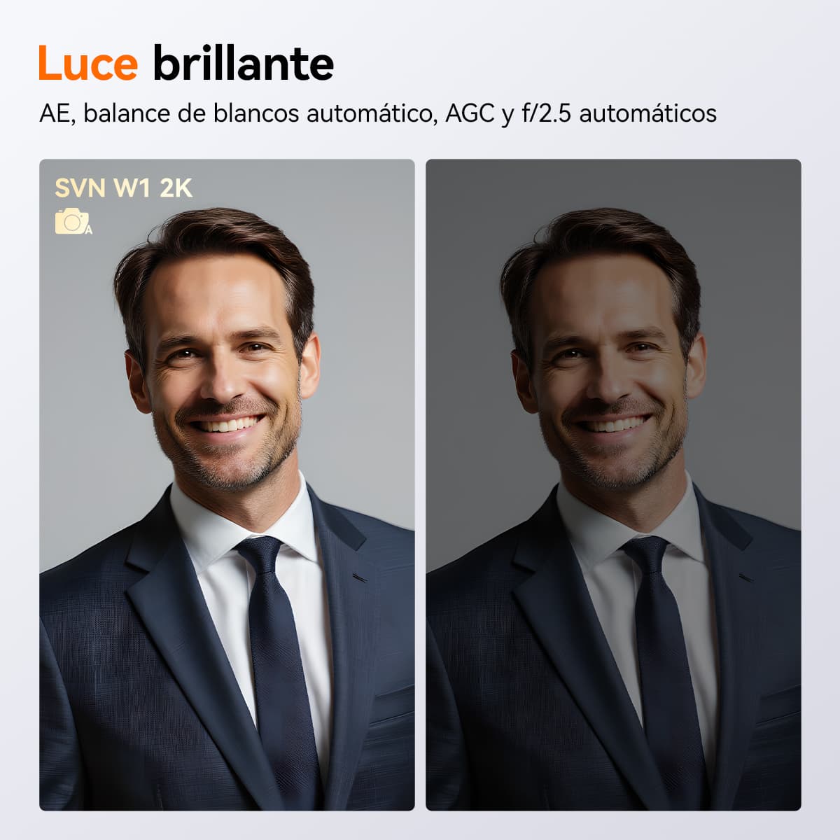 SVN W1 2K Cámara Web con Micrófono Incorporado