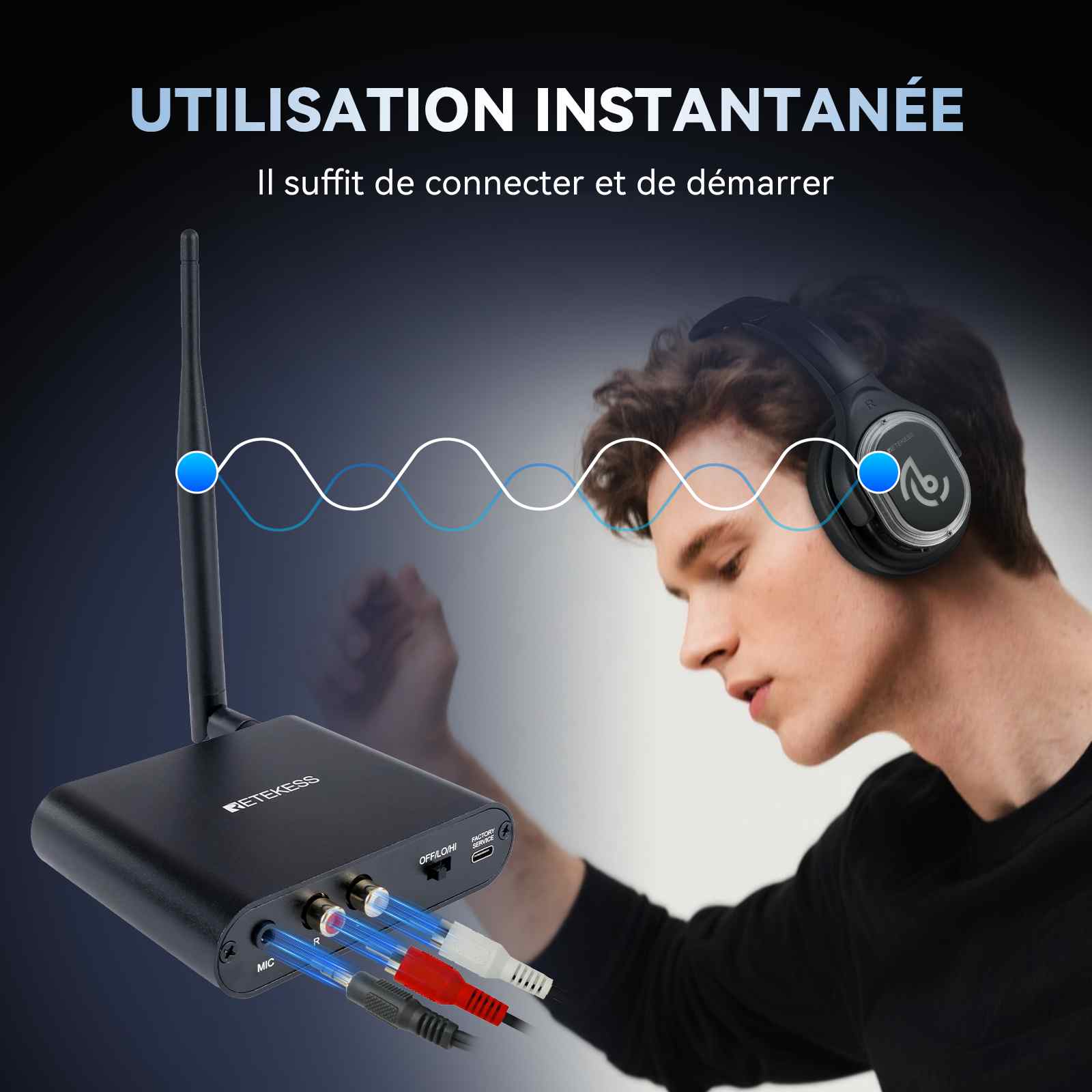 Retekess TA003-TA004 Silent Disco Headphones Calidad Sonido Alta Fidelidad