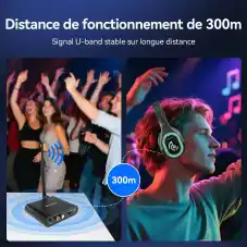 Retekess TA004 Auriculares Silent Disco with 3 Channels for Meditation,Parties,Classes,Club,Bar and DJ