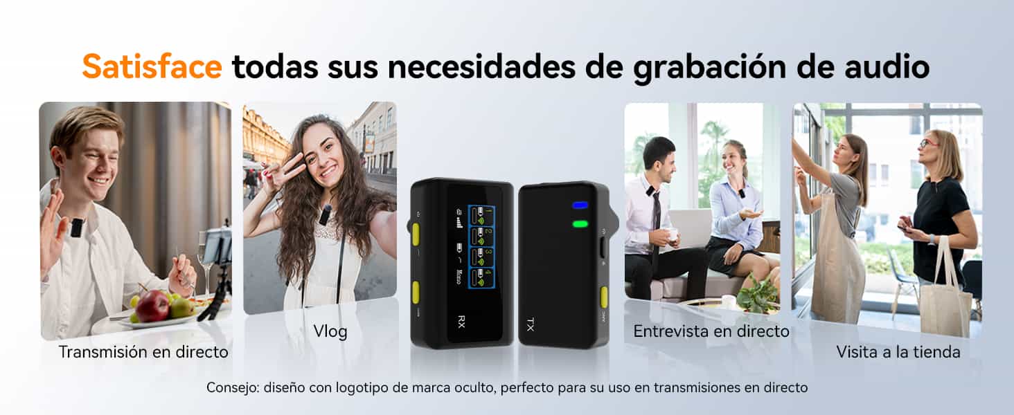 Descripción del Producto: Micrófono de Solapa SVMic D4 para Transmisión en Vivo