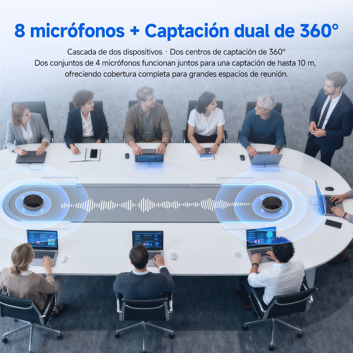 SVN O1 Micrófono Omnidireccional Inalámbrico para Conferencias Full-duplex