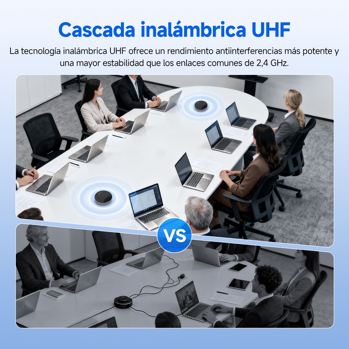 SVN O1 Micrófono Omnidireccional Inalámbrico para Conferencias Full-duplex