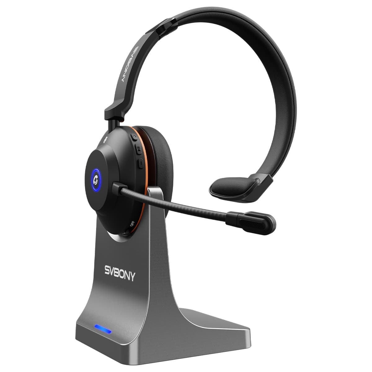 Audífonos Inalámbricos SVN H1 con Cancelación de Ruido, Micrófono y Adaptador USB, Ideales para Reuniones en Línea