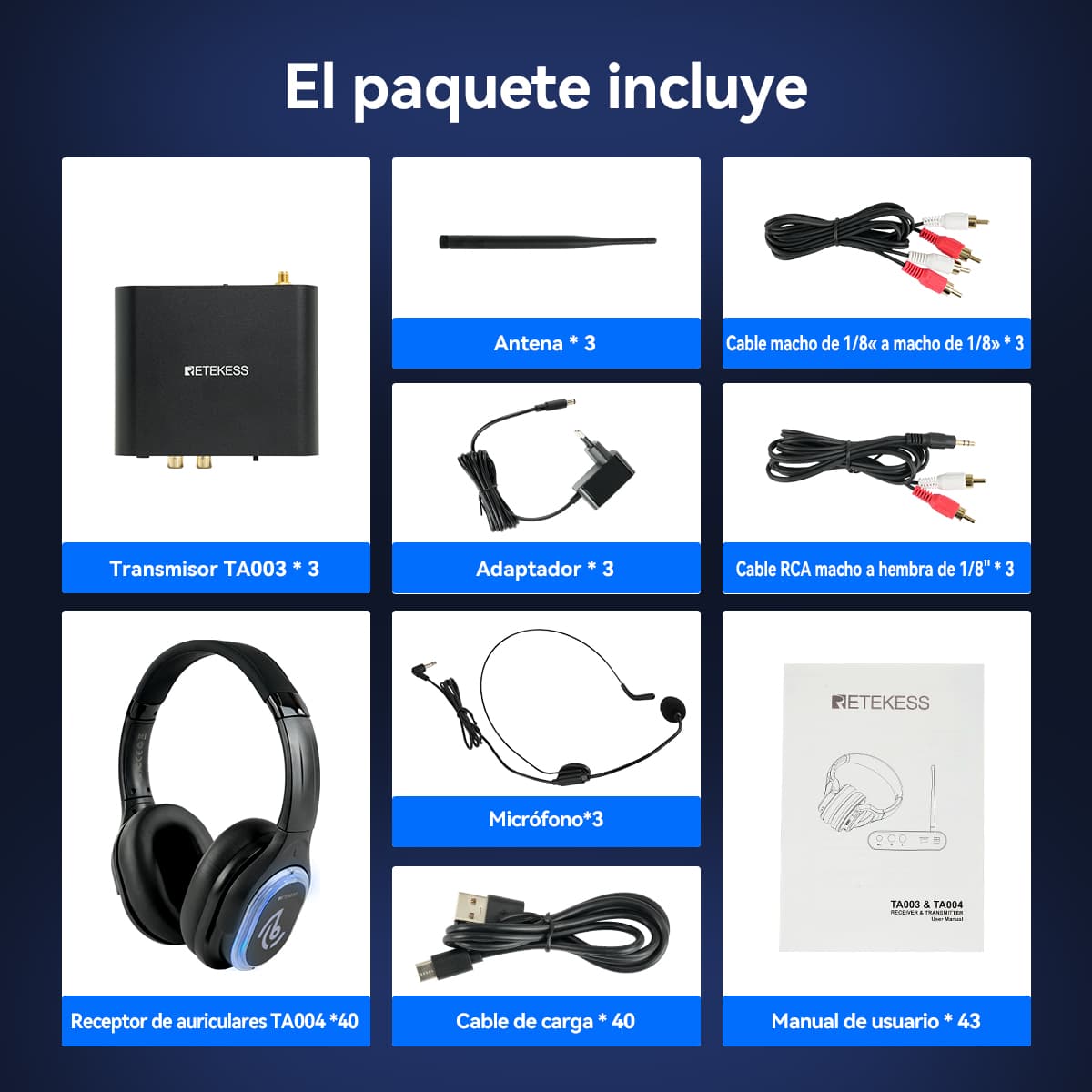 TA003 TA004 Auriculares Silent Disco con Cambio de Color para Bodas, Festivales, Fiestas en la Playa, Bailes Escolares o Eventos Corporativos