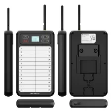 Sistema de Buscapersonas para Camareros TD037 con Transmisor de Pizarra y Receptor de Muñeca Negro TD112