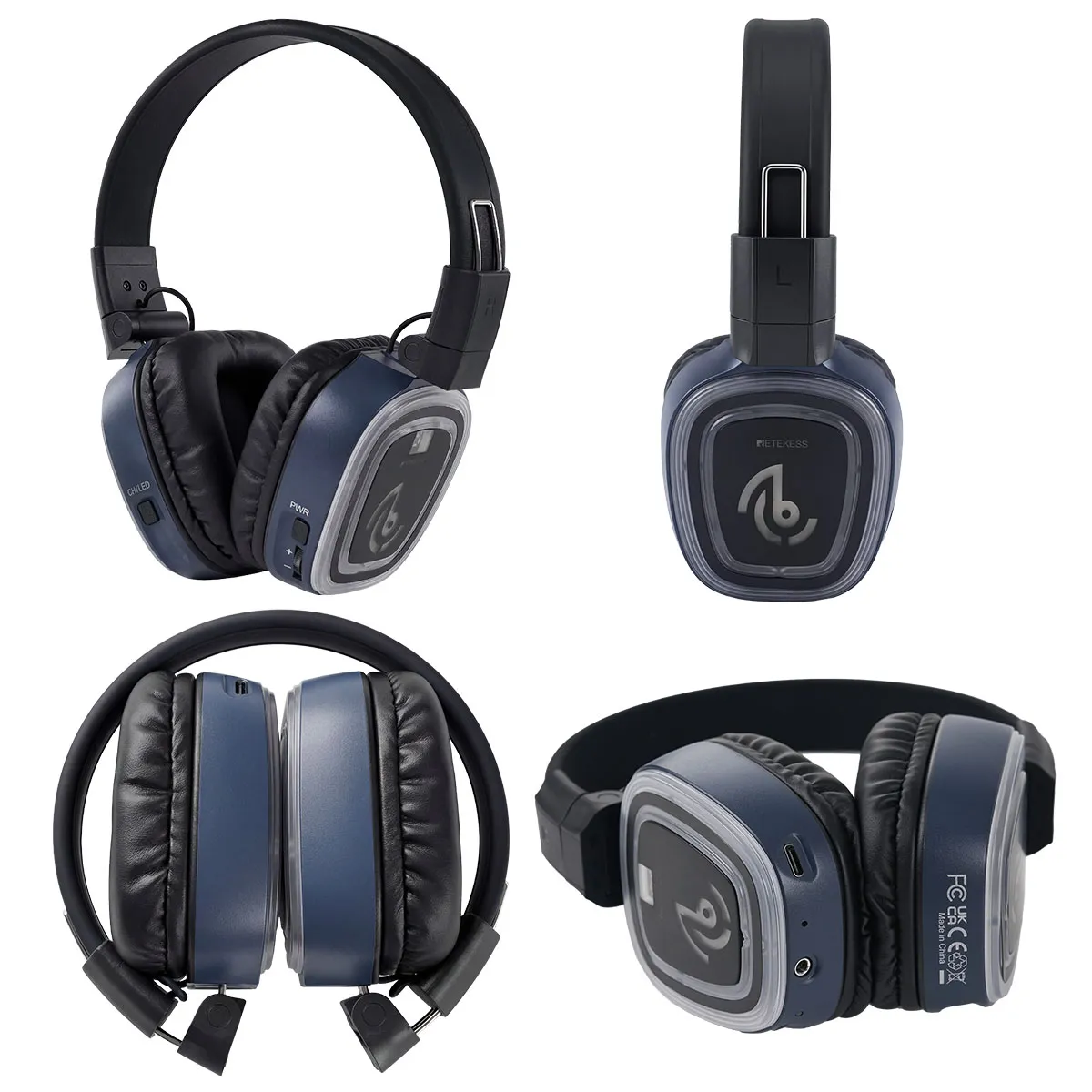 Para Yoga, Meditación y Sanación con Sonido – Auriculares Silenciosos Portátiles TA003P y TA004S, 6 Canales con Clip Trasero y de Mano, Batería Intercambiable, Bluetooth y Bass Boost.