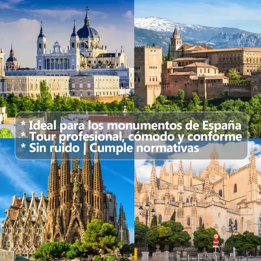 T130P T131P (3ª Gen) Sistema Tourguide para Guías Turísticos con DSP Antiruido | Ideal para Tours en la Sagrada Família, Alhambra y Monumentos de España