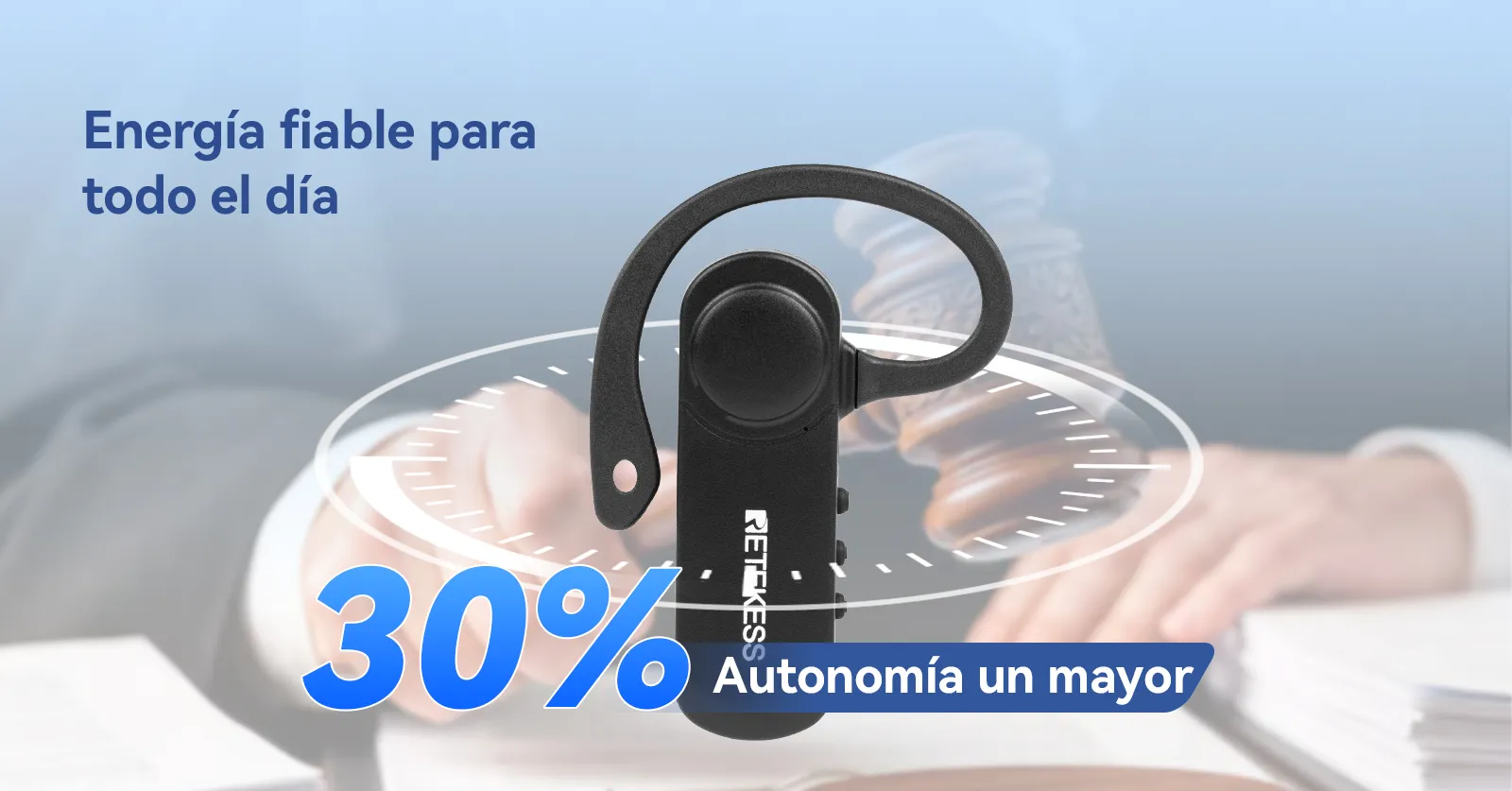Auricular con batería de larga duración