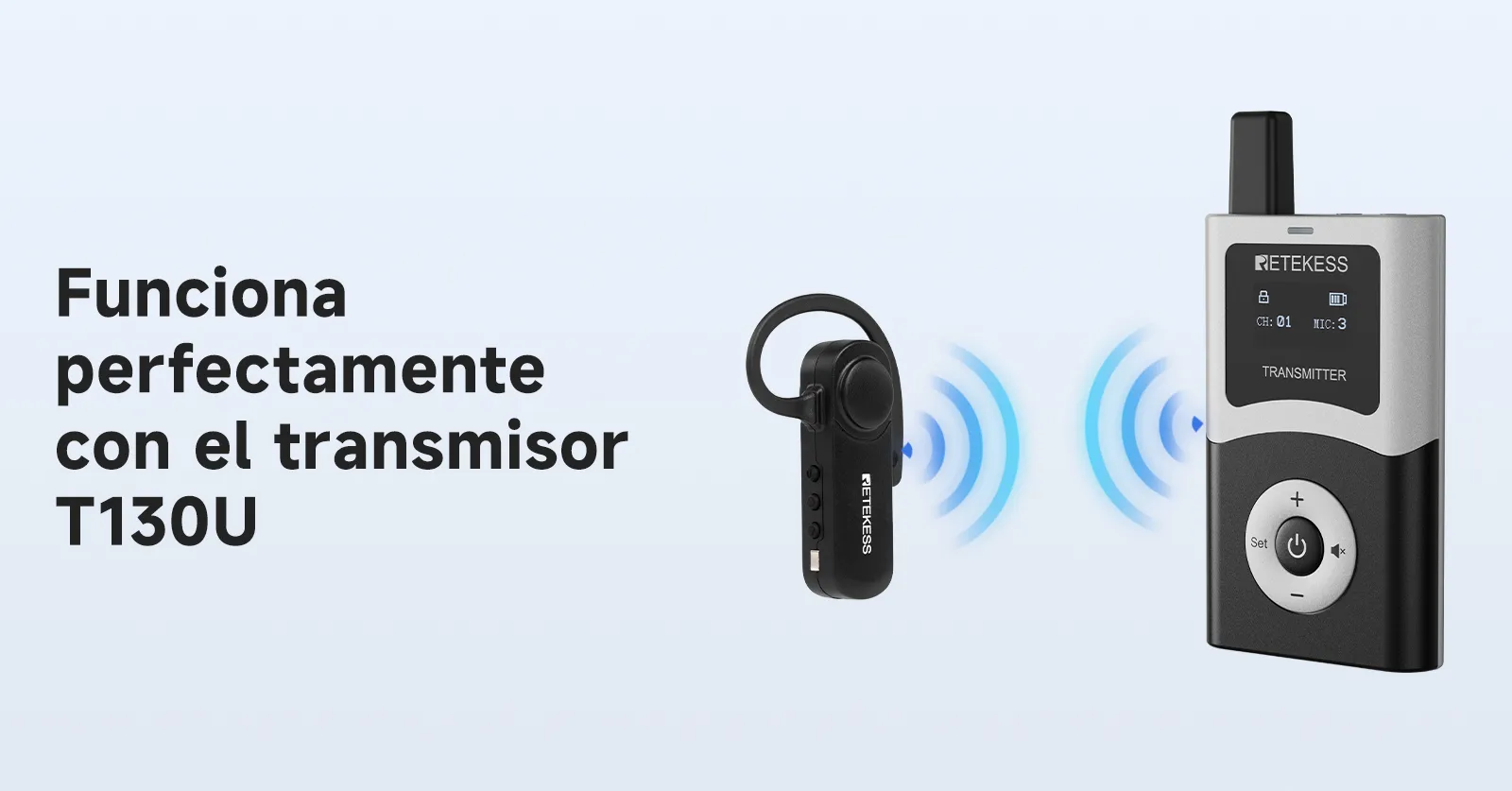Receptor compatible con transmisor T130U