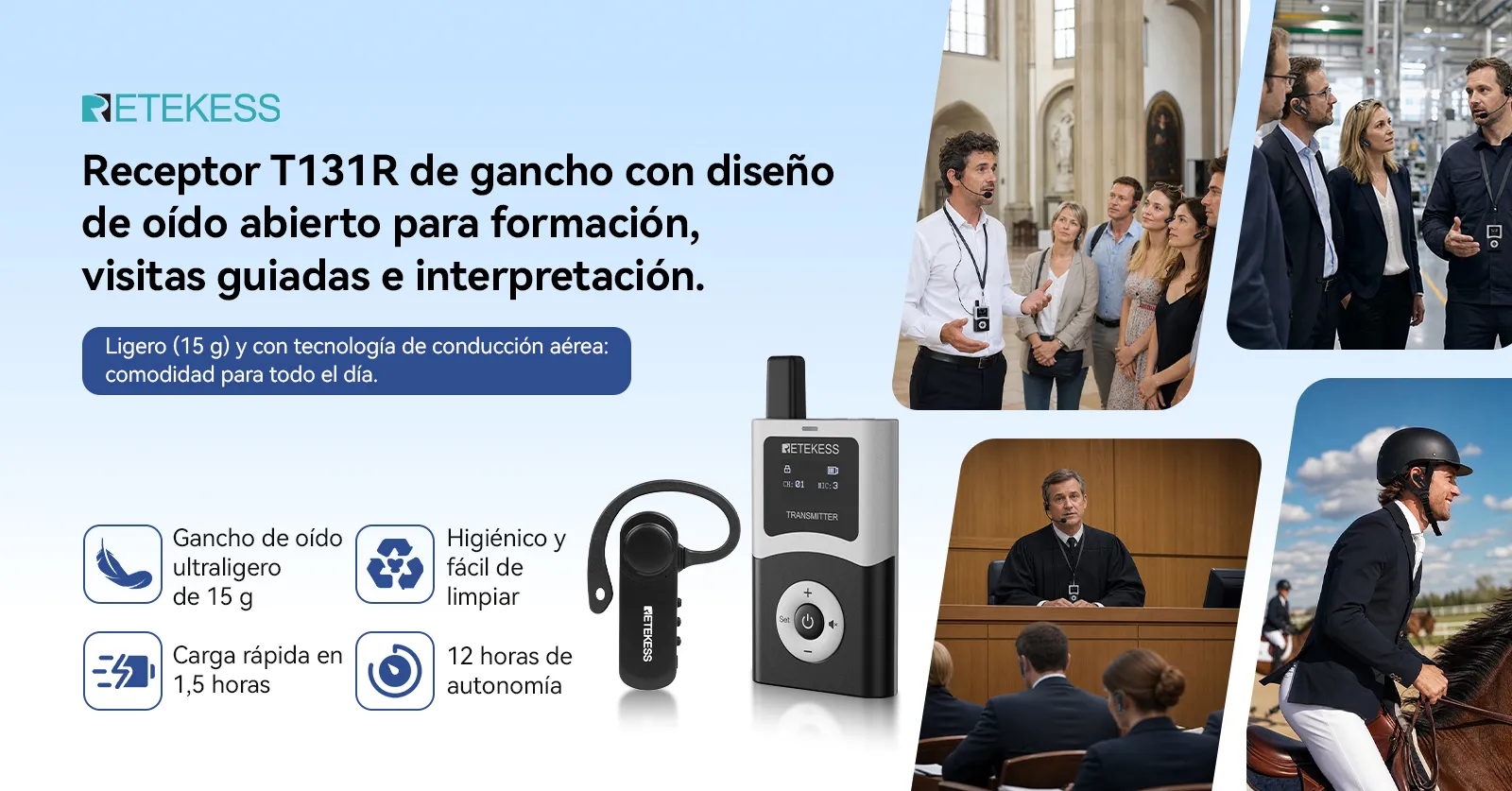 Sistema de guía de audio inalámbrico