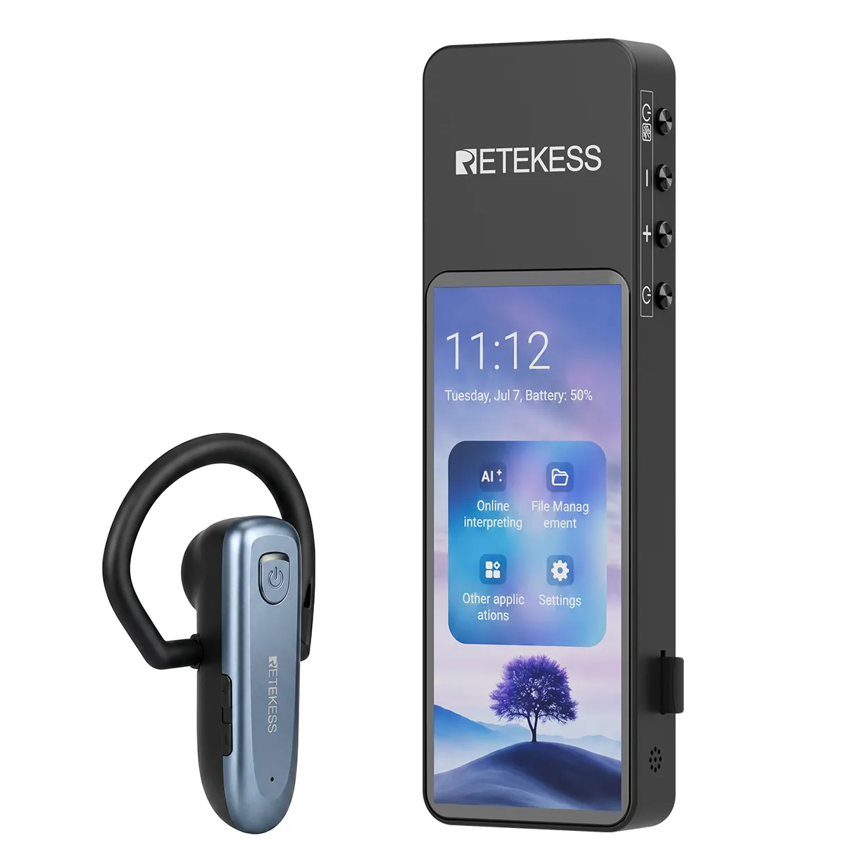 TT136 Dispositivo De Traducción De Audio Multilingüe Para Grupos, Interpretación En Tiempo Real Con IA En 120 Idiomas, Sistema De Traducción Para Tours Y Conferencias One-To-Many, Doble Canal De Emisión, Largo Alcance 2.4G