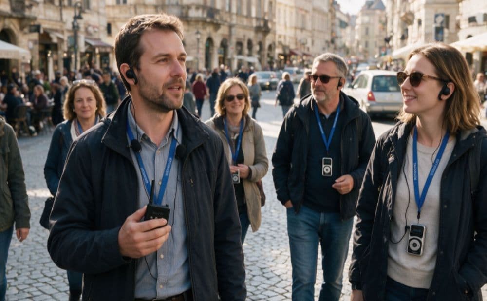 Mal audio arruina la experiencia turística: Soluciona el ruido y los problemas de grupos en tours urbanos europeos
