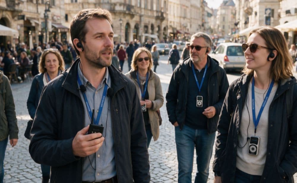 Mal audio arruina la experiencia turística: Soluciona el ruido y los problemas de grupos en tours urbanos europeos