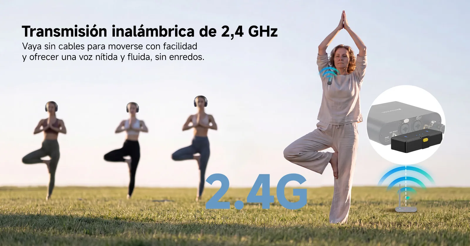 Micr&oacute;fono de solapa inal&aacute;mbrico Retekess de 3,5 mm TRS con 2 transmisores 1 receptor y estuche de carga