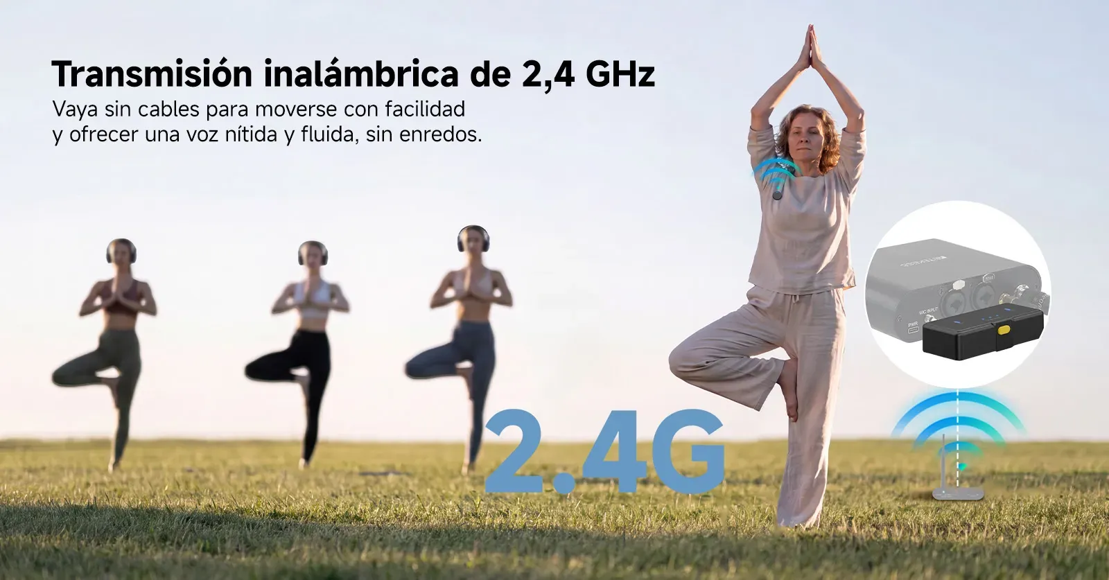 Micr&oacute;fono de solapa inal&aacute;mbrico Retekess de 3,5 mm TRS con 2 transmisores 1 receptor y estuche de carga
