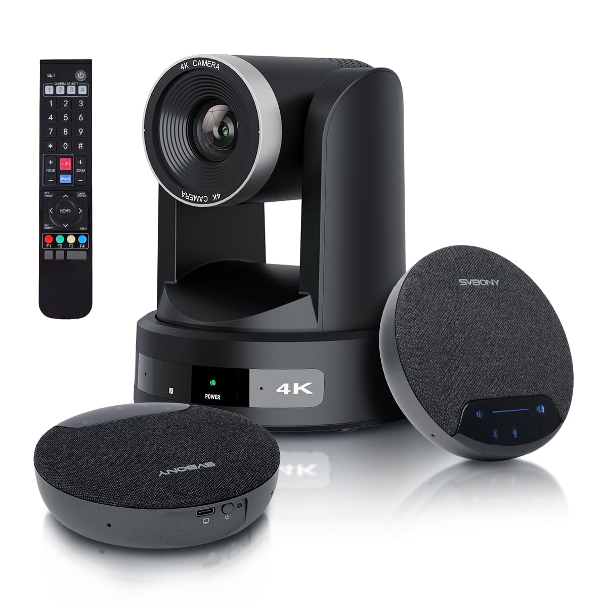 Sistema de Videoconferencia Retekess SVN A5 4K AI PTZ con Zoom óptico de 10x y Seguimiento de Personas por IA