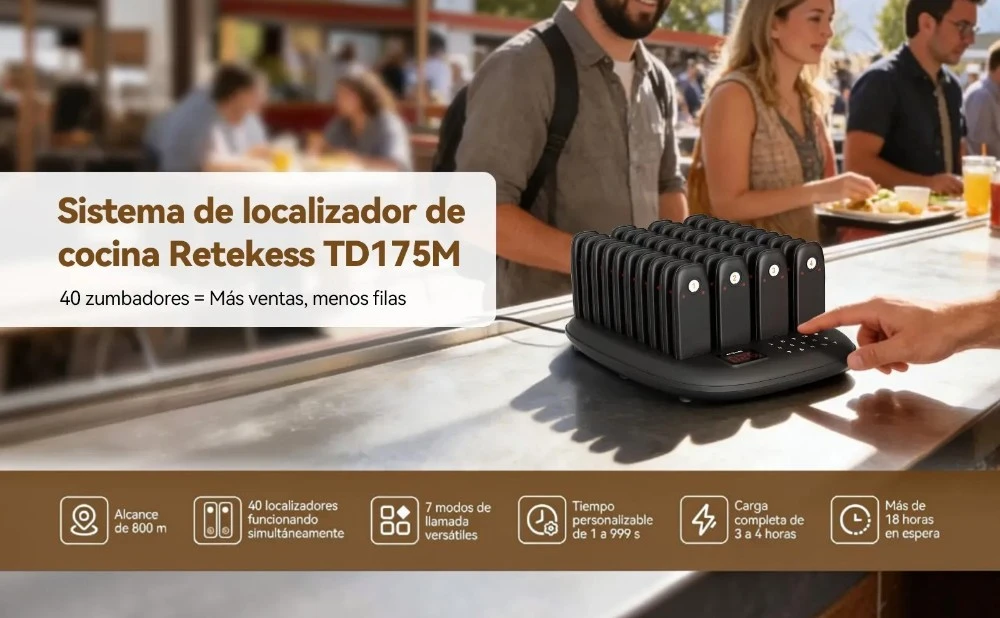 Festivales gastronómicos: cero pedidos olvidados con el Retekess TD175M